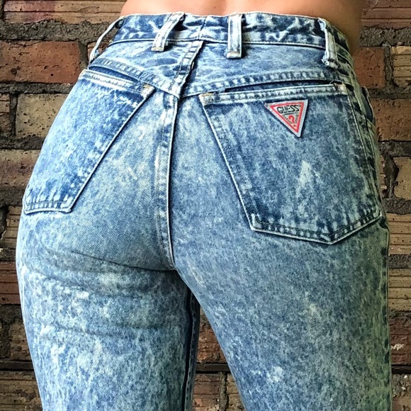 Vtg GUESS 90’s stone washed high waisted jeans - Picture 3 of 7
